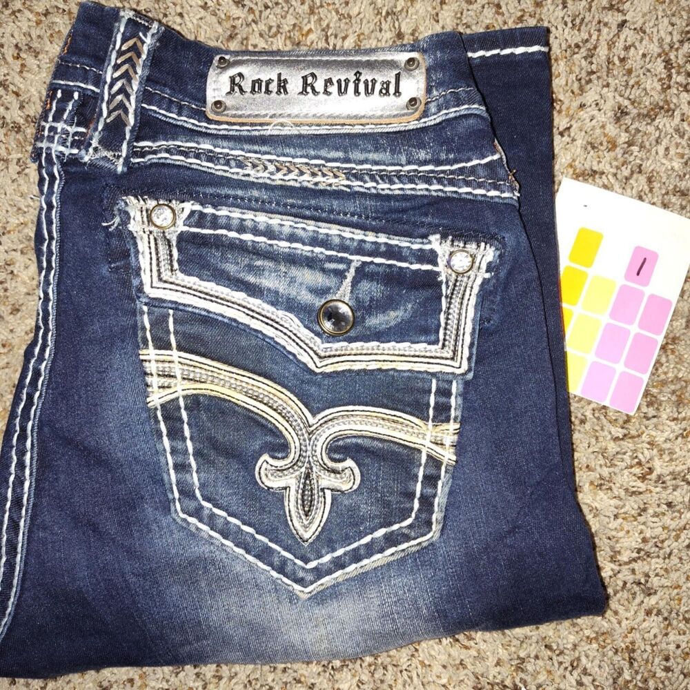 Womens Rock Revival Jeans Size 29 / 33' Inseam / Eleanor bootcut